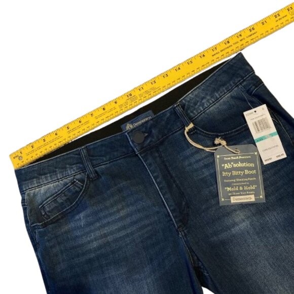 Democracy Ab Solution Itty Bitty Boot Jeans Luxe Women's 16 Blue NWT - Picture 5 of 8